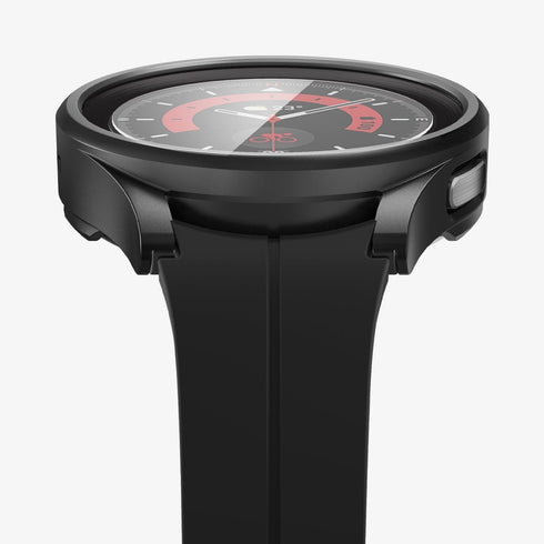 ACS05400 - Galaxy Watch 5 Pro (45mm) Case Thin Fit Glass in crystal clear showing the front